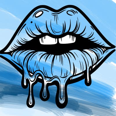 lips that look realistic and drip