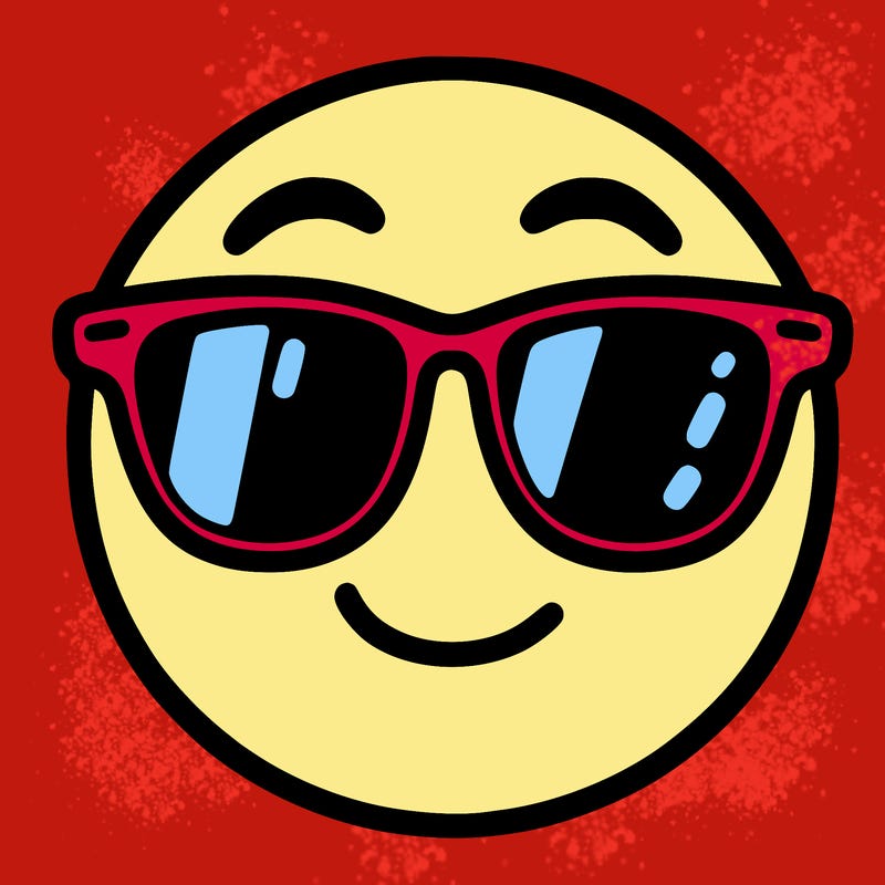 emoji with sunglasses