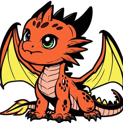 fierce baby night dragon