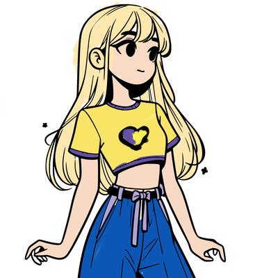 girl in a cute crop top