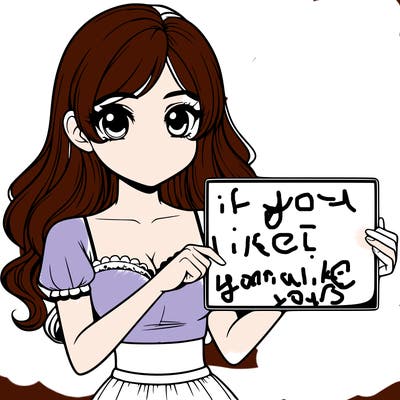 realistic pretty girl holding blank sign