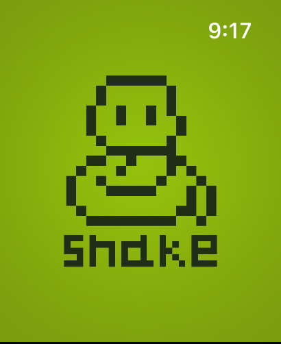 Snake - Classic - Retro pixel art snake character and logo on a green background
