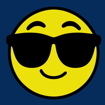 emoji with sunglasses