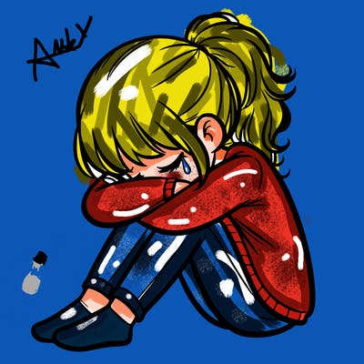 depressed girl