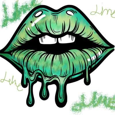 lips that look realistic and drip