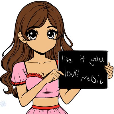 realistic pretty girl holding blank sign