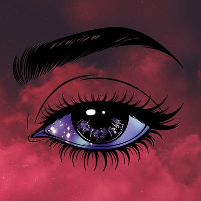 eye closed realistic