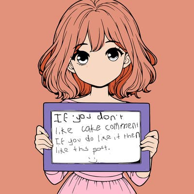 girl holding a blank sign realistic