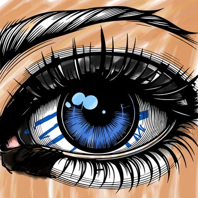 realistic eye