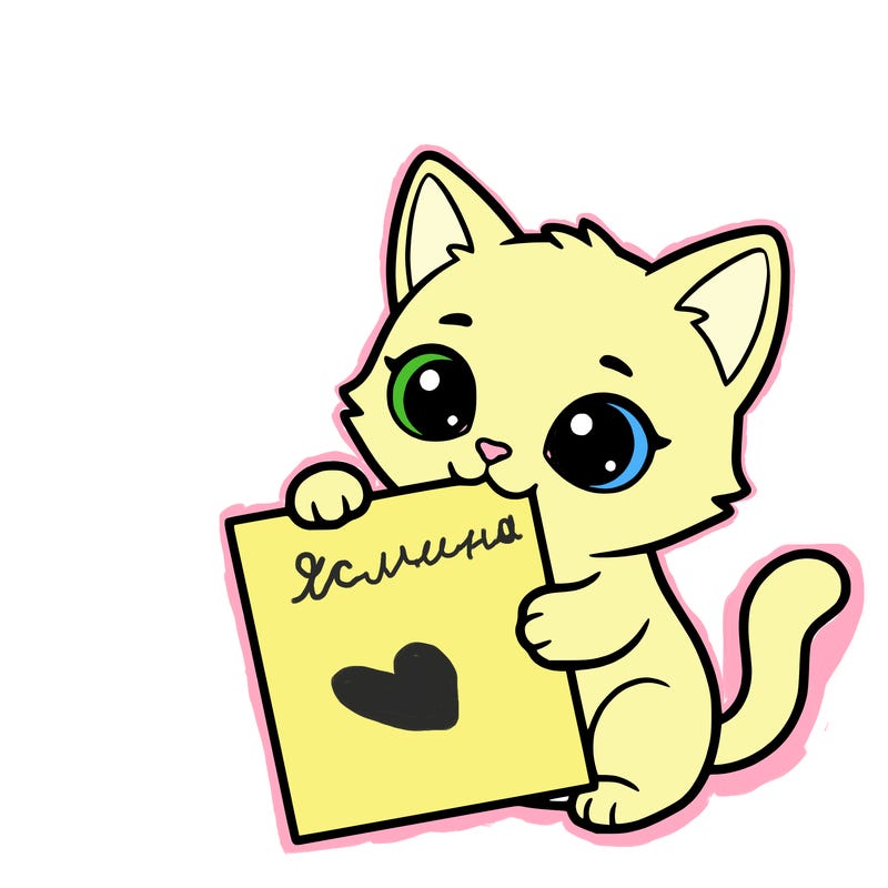 a small cat with a blank sheet of paper in its hand. the cat is sooooooo cute!