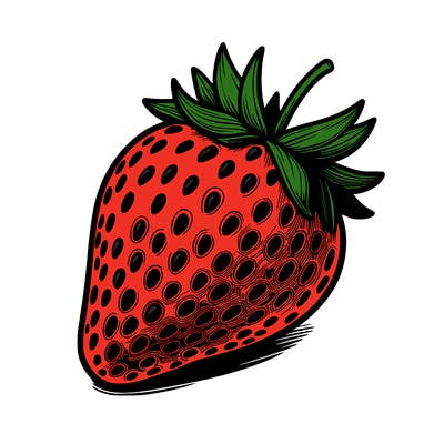 realstic strawberry