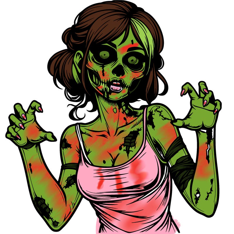 realistic zombie girl
