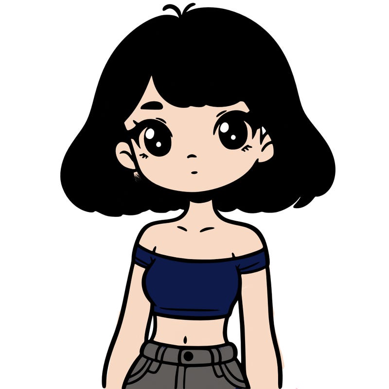 girl in a cute crop top