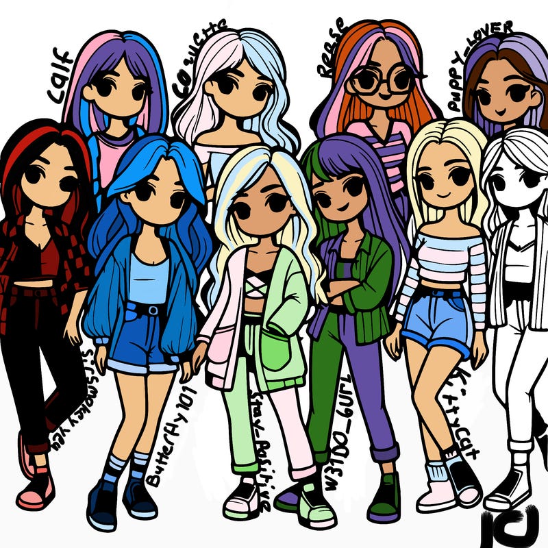 group of girls