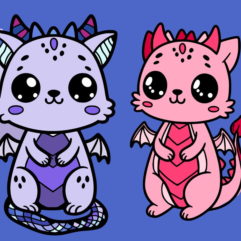 funny, cute dragon cat