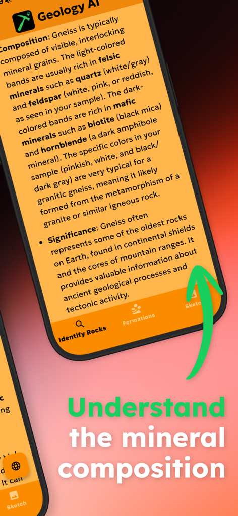 Geology Toolkit: AI Rock ID - A detailed analysis of rock mineral composition and significance within the Geology Toolkit app