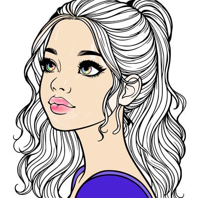 beautiful realistic girl