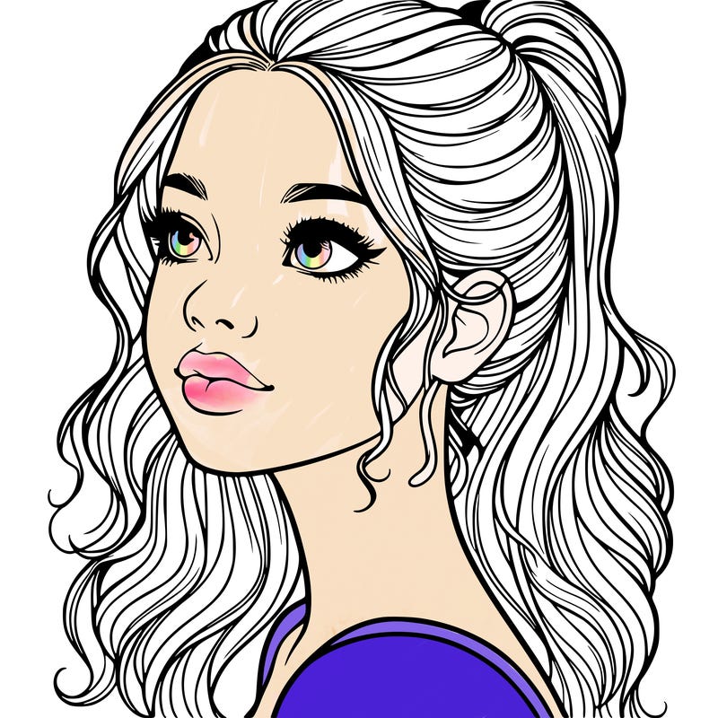 beautiful realistic girl