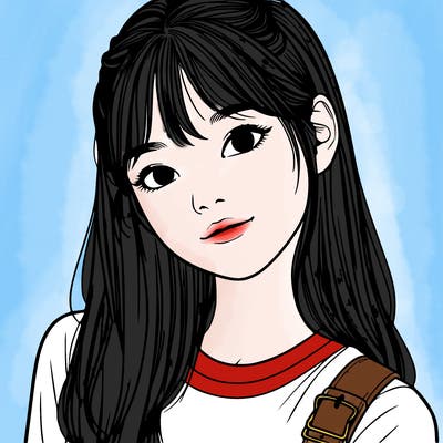 a realistic korean teenage girl