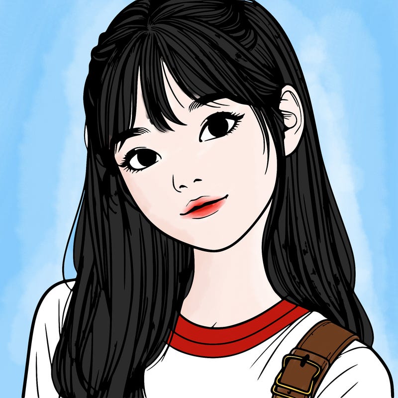 a realistic korean teenage girl