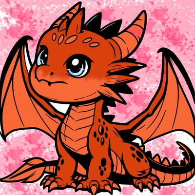 fierce baby night dragon