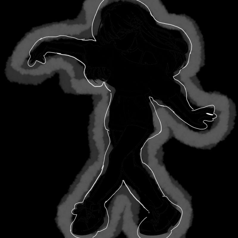 realistic girl danceing