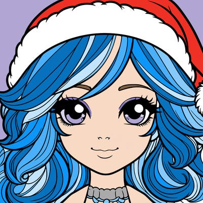 realistic christmas girl