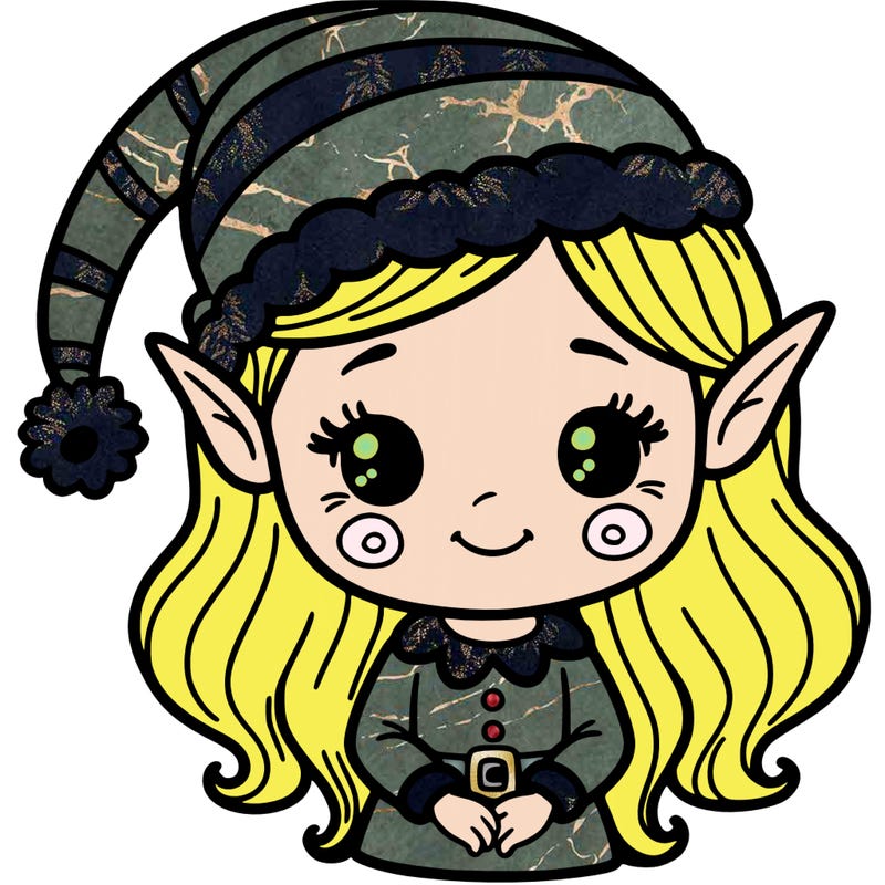 christmas elf girl