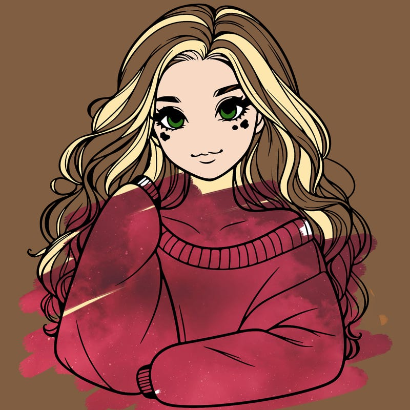 a beautiful girl in a big sweatshirt