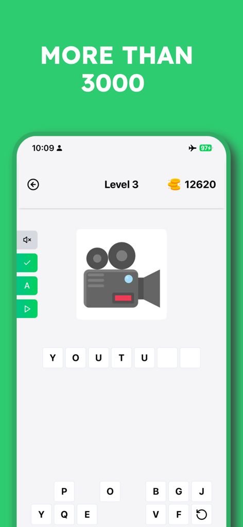 Logo Quiz 2025 Guess the brand - A screenshot of Logo Quiz 2025 showing level three where a player identifies a brand logo