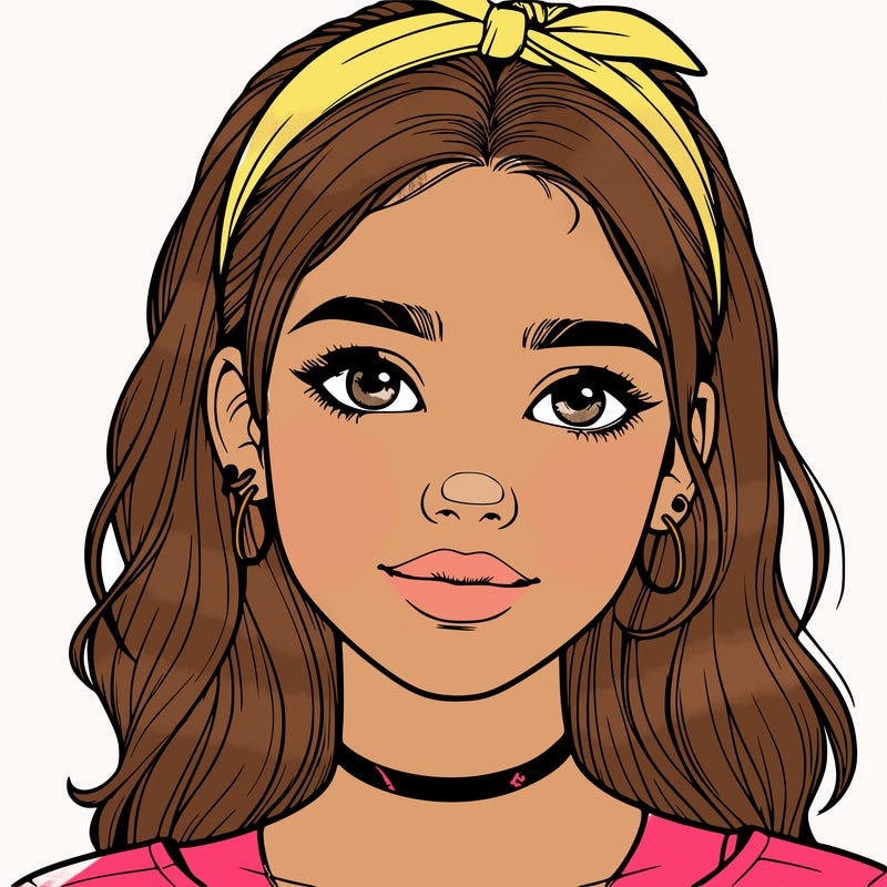 realistic teenage girl