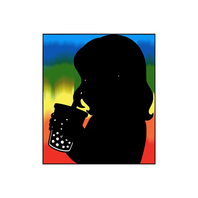 a girl drinking boba