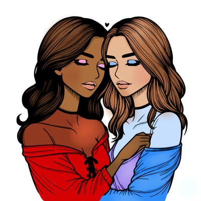 realistic girls in love