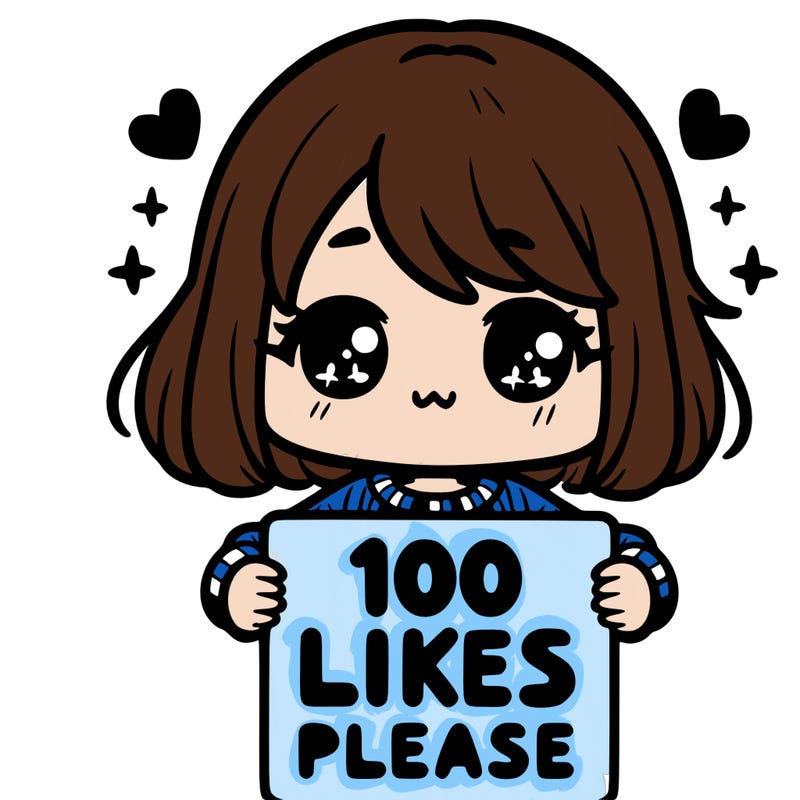 cute girl holding a sign saying 100 likes please