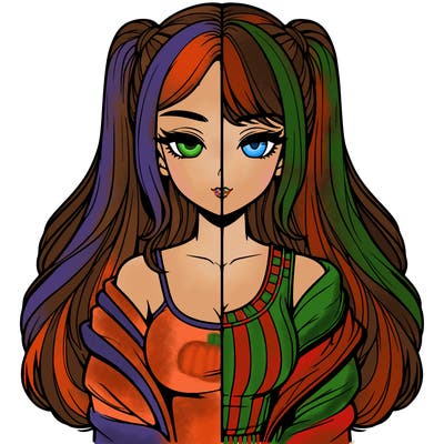 realistic girl split