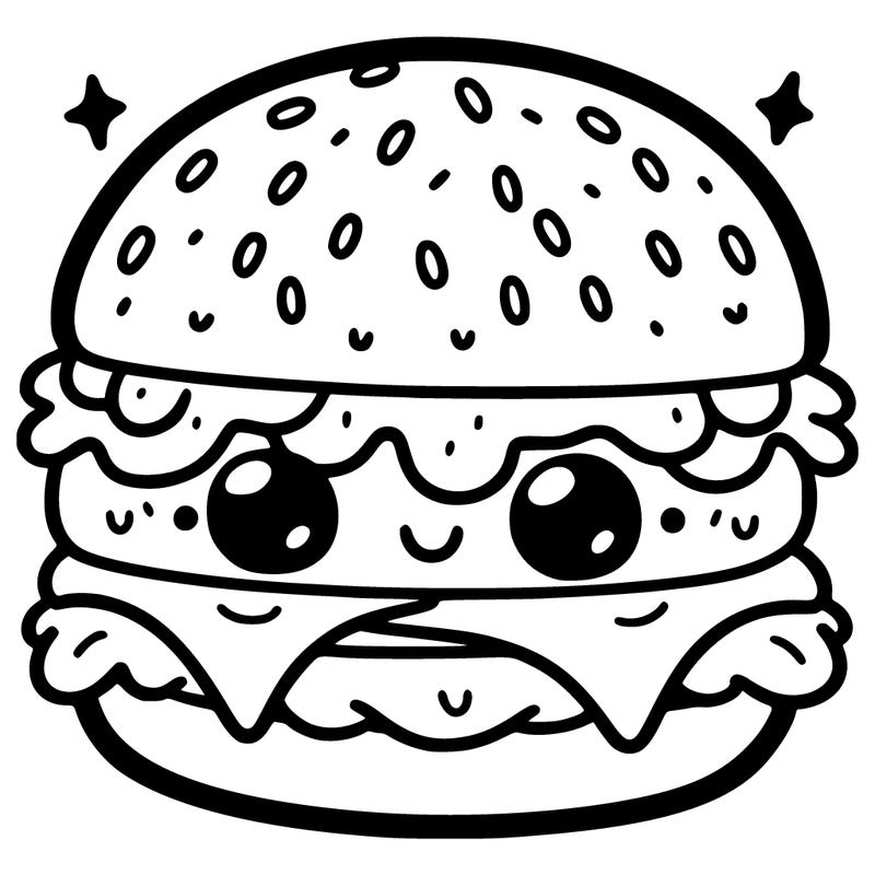 cute cheeseburger