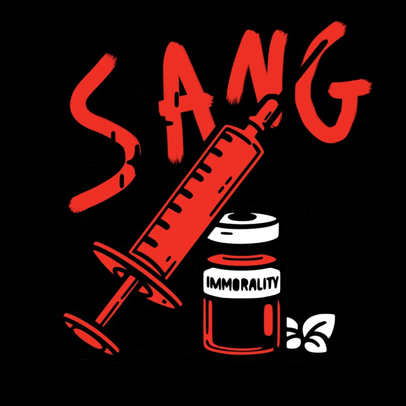 immortality syringe next to an elixir.