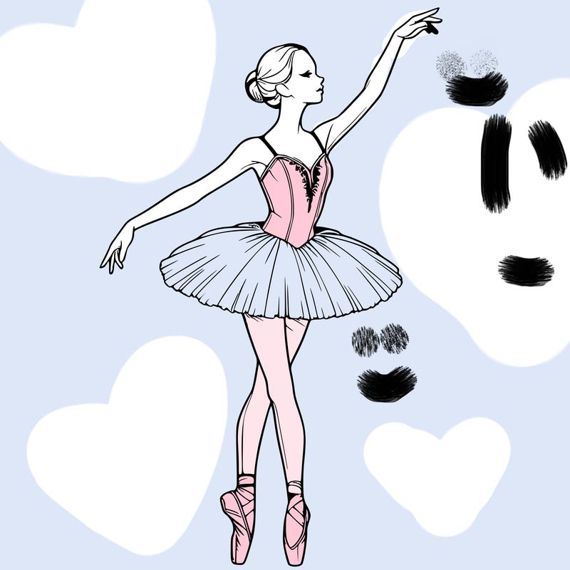 realistic ballerina