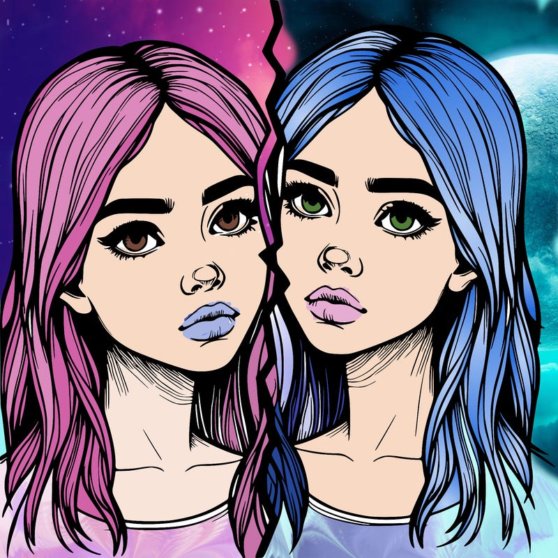 realistic girl split