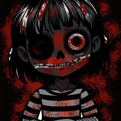 creepy girl