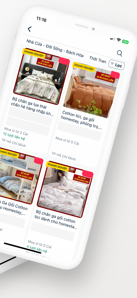 Thitruongsi - B2B Marketplace - Wholesale bedding product listings on Thitruongsi B2B marketplace app