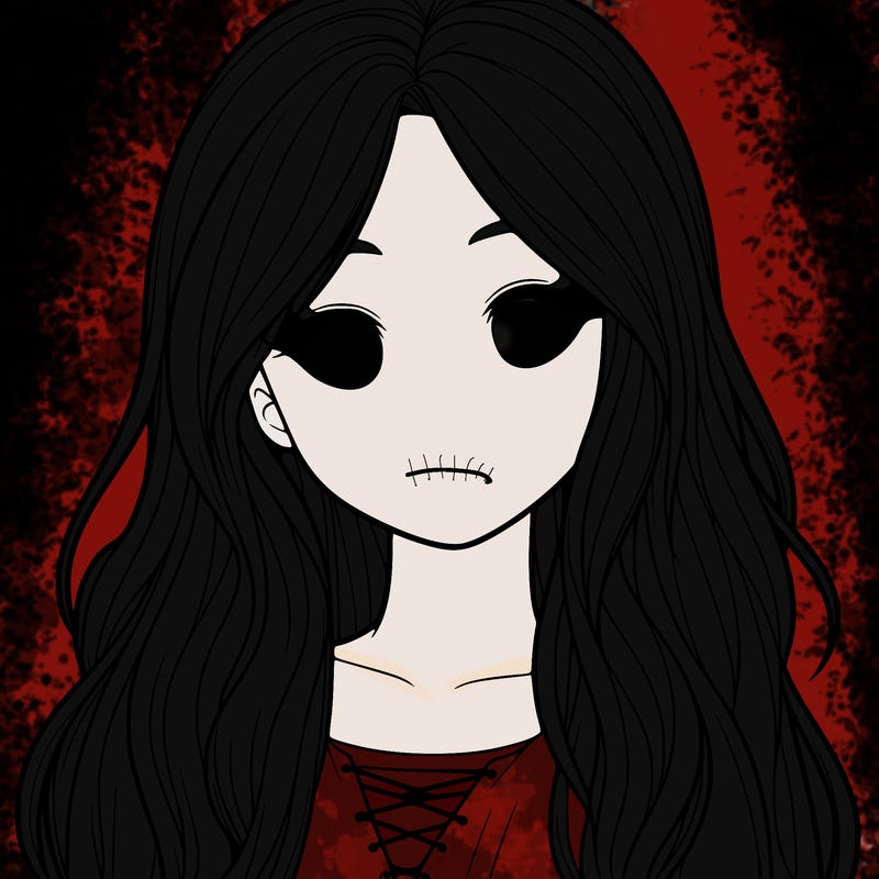 realistic girl with long hair