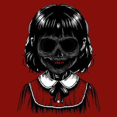 realistic creepy girl