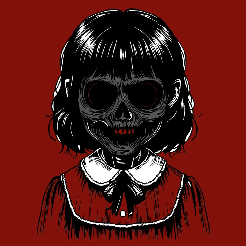 realistic creepy girl