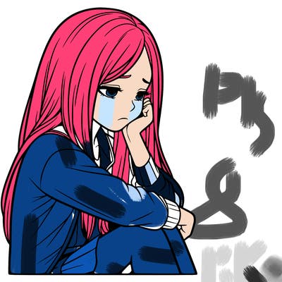 a realistic girl with depression