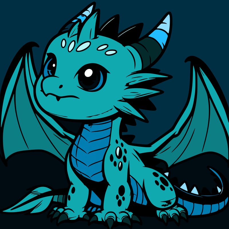 fierce baby night dragon