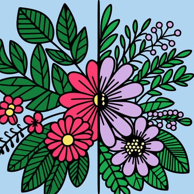 flowers split