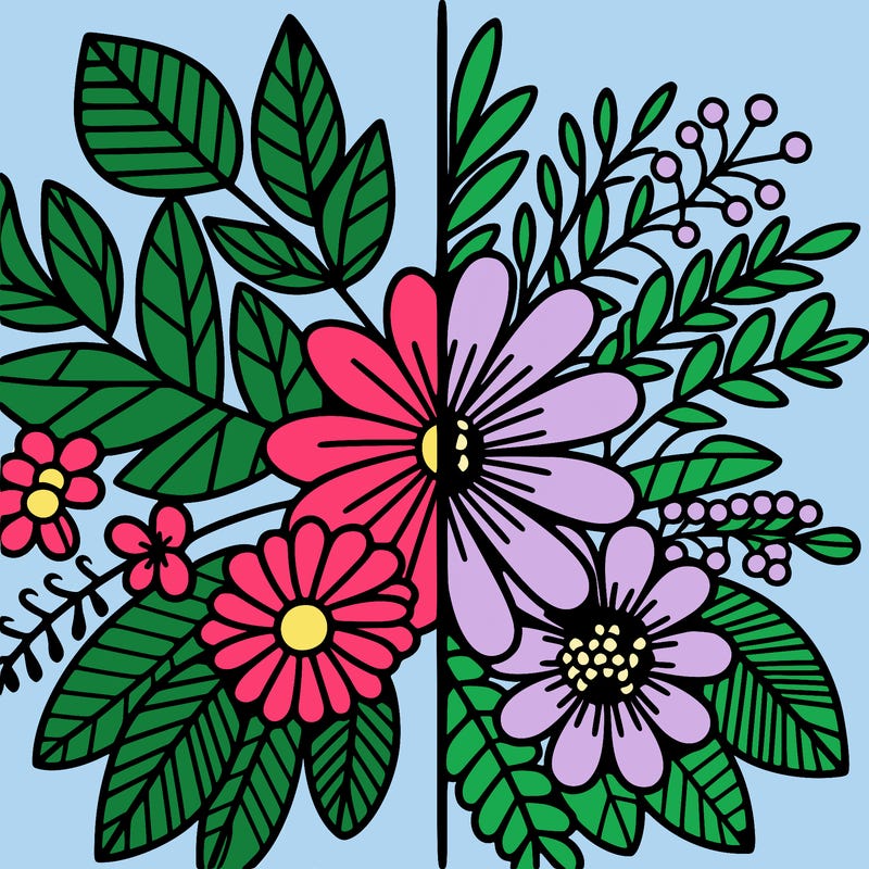 flowers split