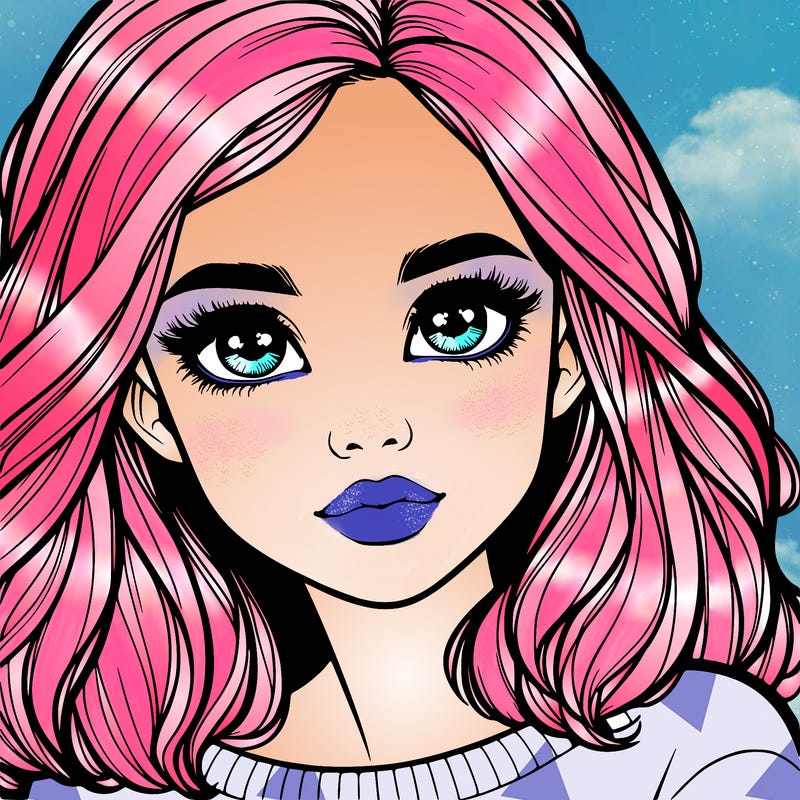 realistic girl whith cute eyes