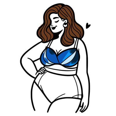 plus size woman bathing suit